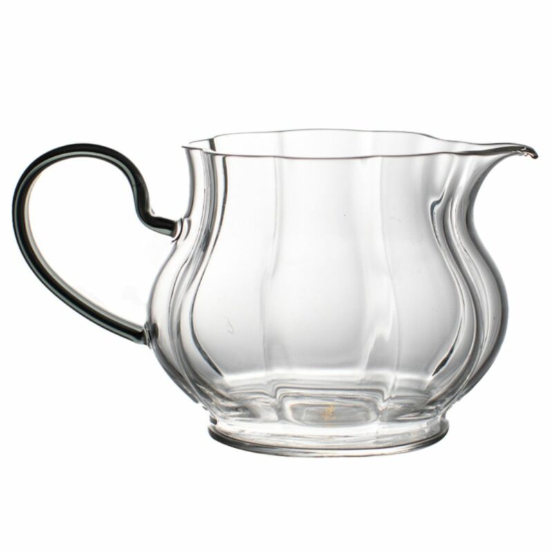 Simple Chic Glass Handle Glass Apple Shape Fair Cup Gong Dao Bei