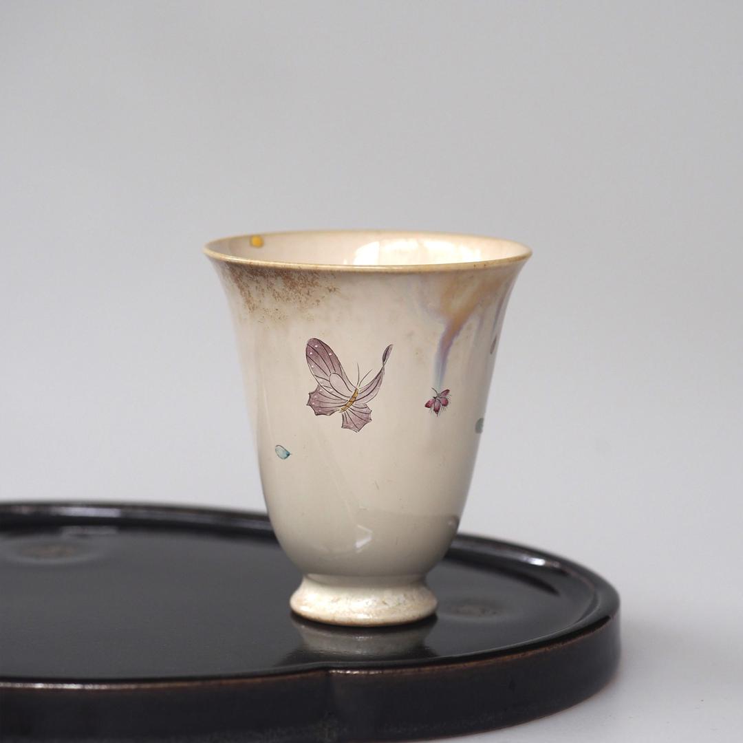 Hand painted Ceramic Ging Wind Bamboo Shadow Tea Cup