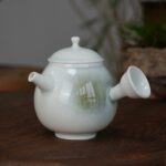 Gradient Glaze Ceramic Milky Moss Green 160ml Side Handle Kung Fu Teapot