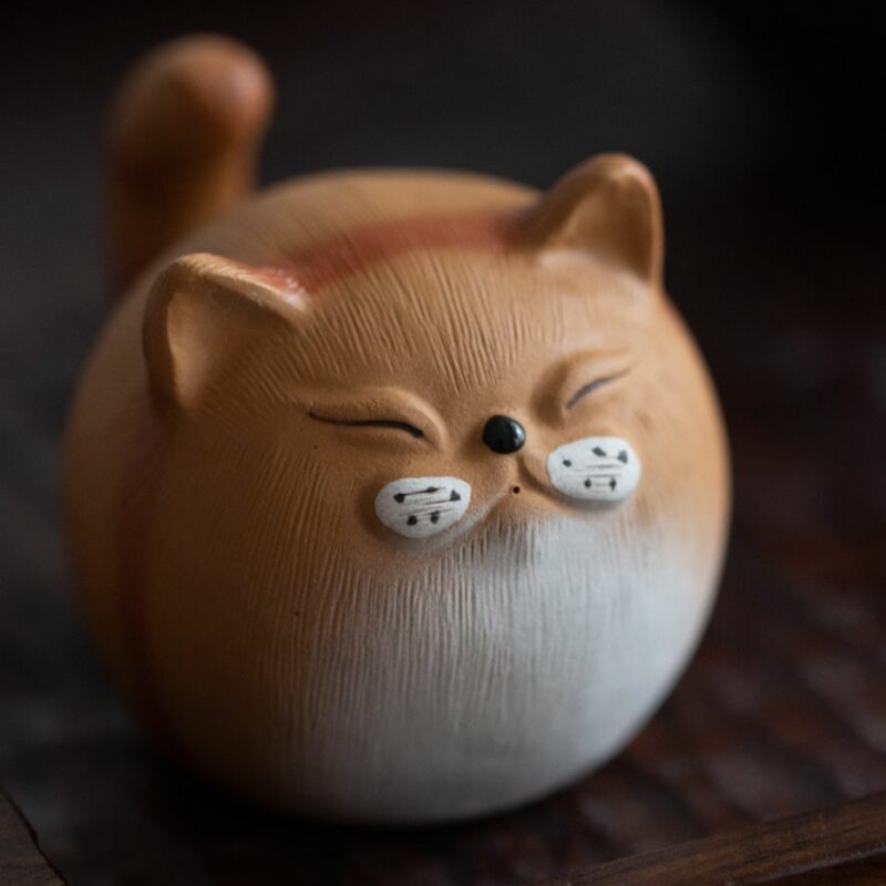 creative-zisha-yixing-clay-fat-orange-cat-tea-pet-6