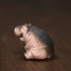 Handmade Zisha Yixing Clay Chunky Little Hippo Tea Pet