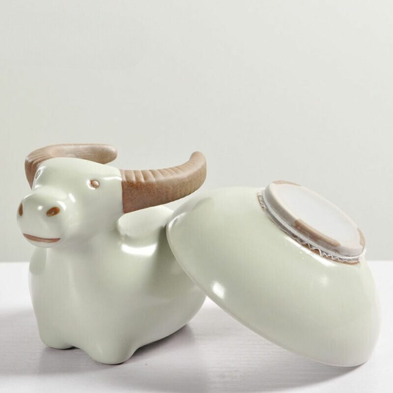 creative-ceramic-ru-ware-little-cattle-filter-holder-tea-pet-4