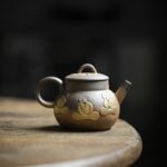 Vintage Crude Pottery Prajna Buddha 110ml Kung Fu Teapot