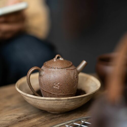 handmade-wood-fired-golden-duanni-earthenware-jug-150ml-yixing-teapot-1