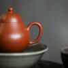 half-handmade-zhuni-tall-pear-120ml-yixing-teapot-12