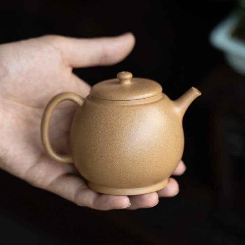 half-handmade-aged-duanni-ming-style-dragon-egg-160ml-yixing-teapot-9