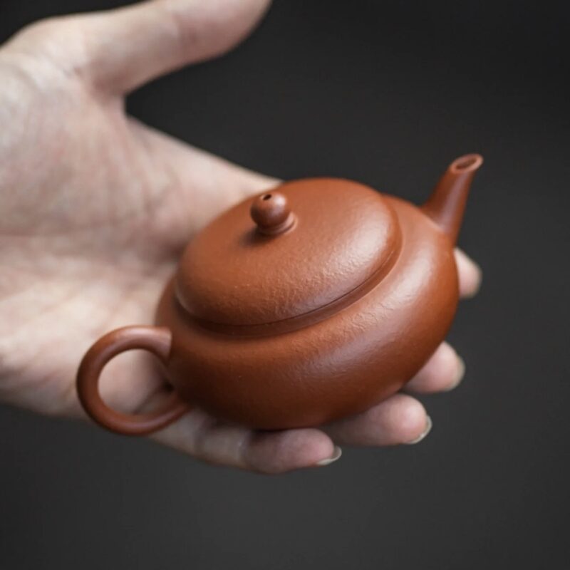 half-handmade-zhuni-bian-gu-80ml-yixing-teapot-3