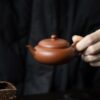 half-handmade-zhuni-bian-gu-80ml-yixing-teapot-6