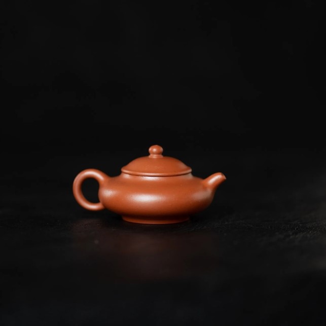 half-handmade-zhuni-mini-pan-hu-yixing-teapot-10