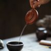 half-handmade-zhuni-mini-pan-hu-yixing-teapot-8