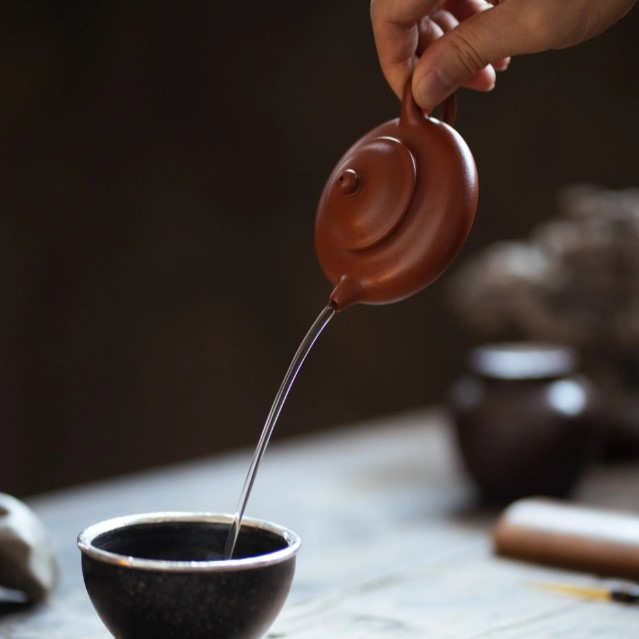half-handmade-zhuni-mini-pan-hu-yixing-teapot-8