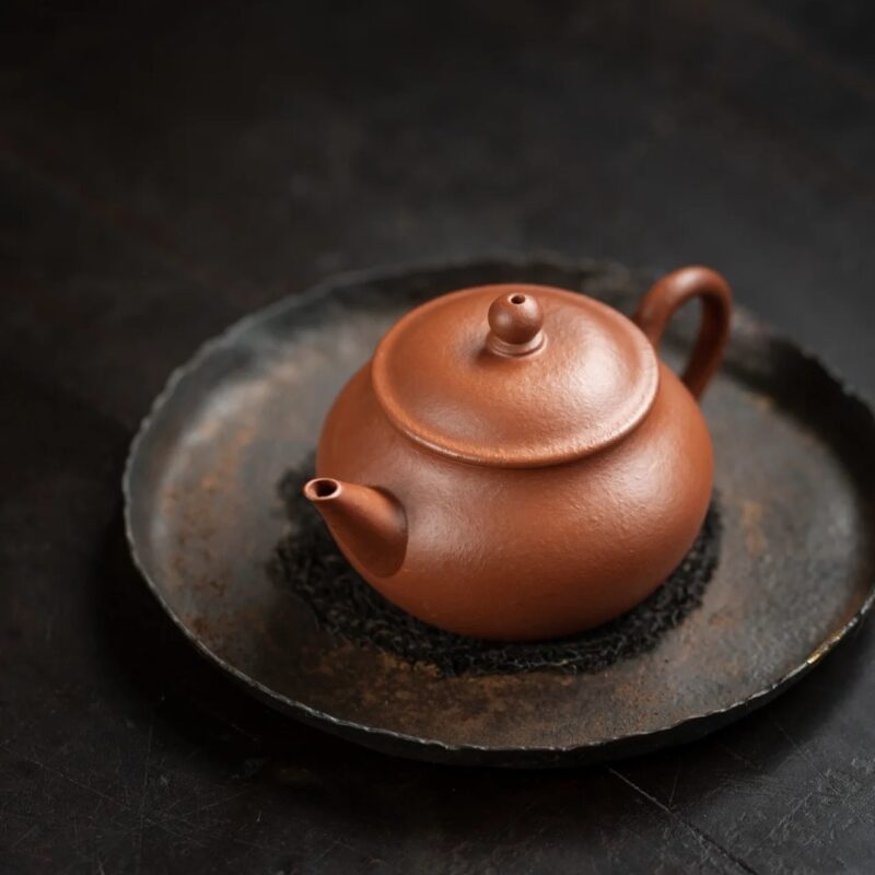 half-handmade-zhuni-shui-ping-100ml-yixing-teapot-9