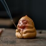 Handmade Zisha Yixing Clay Little Monkey Tea Pet