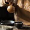 half-handmadecarved-decoration-golden-duanni-golden-melon-140ml-yixing-teapot-2