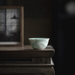 Emerald Green Ceramic Vine 60ml Host Tea Cup