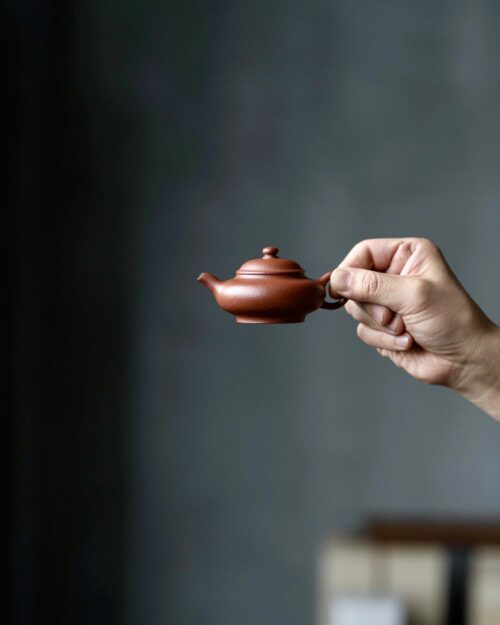 Aged Zhuni Short Pan Hu 90ml Yixing Teapot
