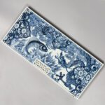 Yuan Qinghua hand-painted Fish and Dragons Chinese Tea Tray