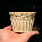 Handmade Ceramic Carved Chrysanthemum 200ml Tea Cup