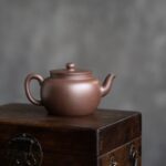 Aged Zini Flat Lid Lian Zi 170ml Yixing Teapot