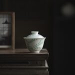 Emerald Green Ceramic Vine 125ml Gaiwan