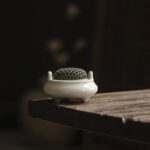 Grey Glaze Ceramic Vintage Incense Burner