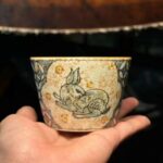 Handmade Ceramic Money Rabbit 200ml Tea Cup