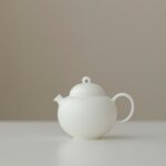 Handmade Mutton Fat Jade Day and Night 135ml Chinese Teapot