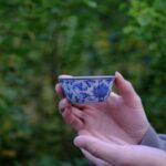 Fully Hand Painted Twined Lotus 75ml Wo Zu Tea Cup