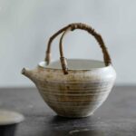 Powder Glaze Ceramic Rattan Handle 220ml Fair Cup Gong Dao Bei