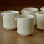 Handmade Ceramic Milky White 170ml Fair Cup Gong Dao Bei