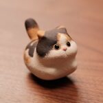 Handmade Zisha Yixing Clay Running Cats Tea Pet